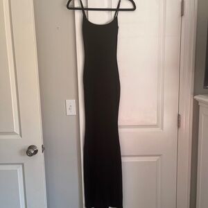 SKIMS Black Slip Dress